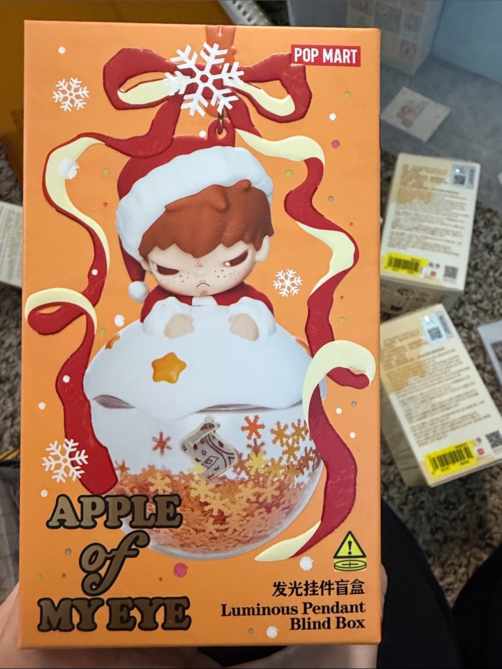 Wish List Snow Globe Ornament - Hirono Apple of my eye luminous pendant - Picture 2 of 3